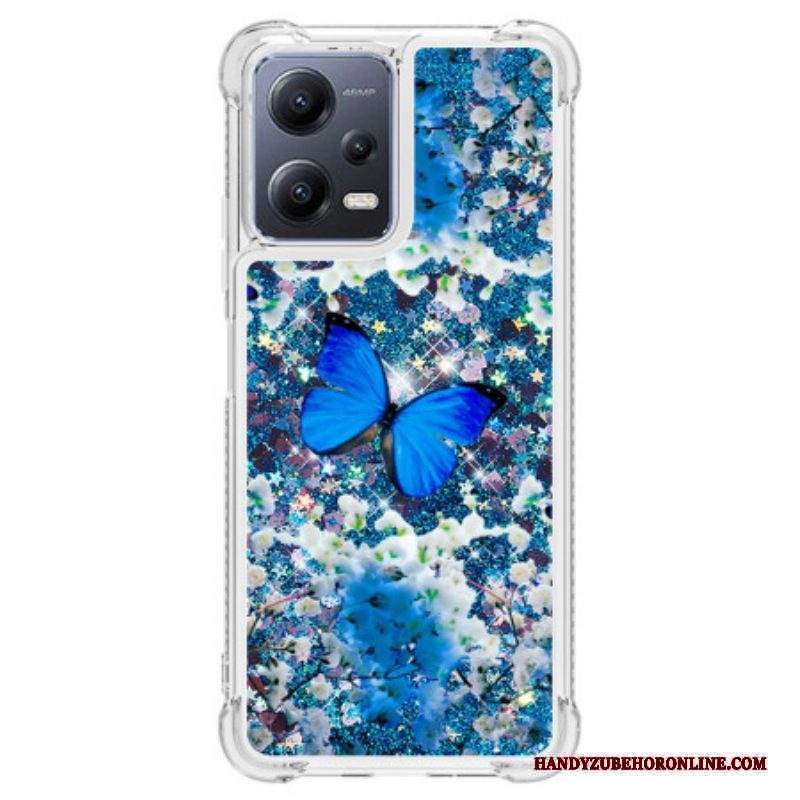 Cover Xiaomi Redmi Note 12 5G Farfalle Di Paillettes