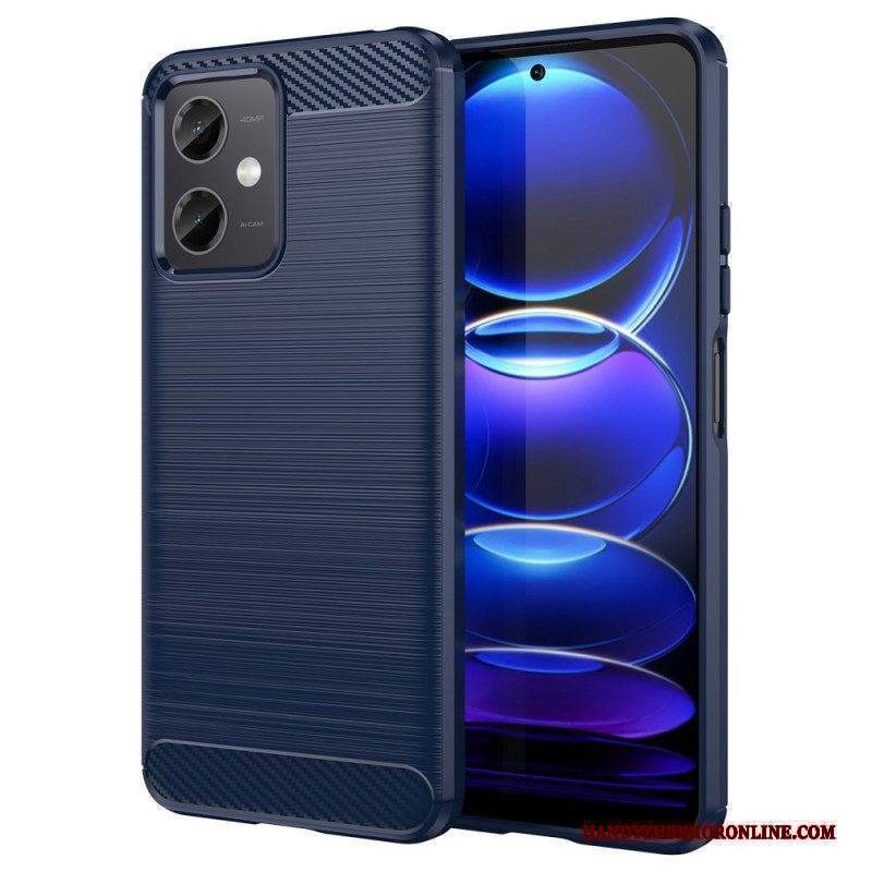 Cover Xiaomi Redmi Note 12 5G Fibra Di Carbonio Spazzolata