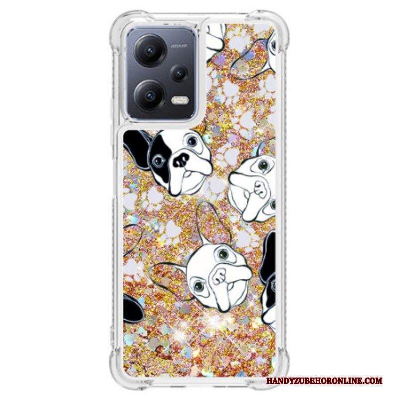 Cover Xiaomi Redmi Note 12 5G Paillettes Signor Cane