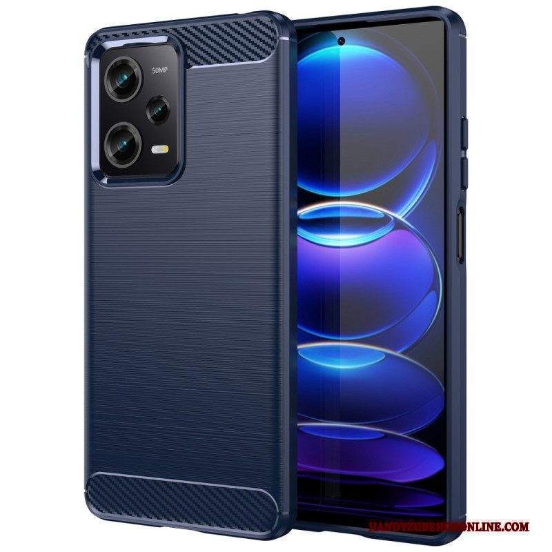 Cover Xiaomi Redmi Note 12 Pro Fibra Di Carbonio Spazzolata