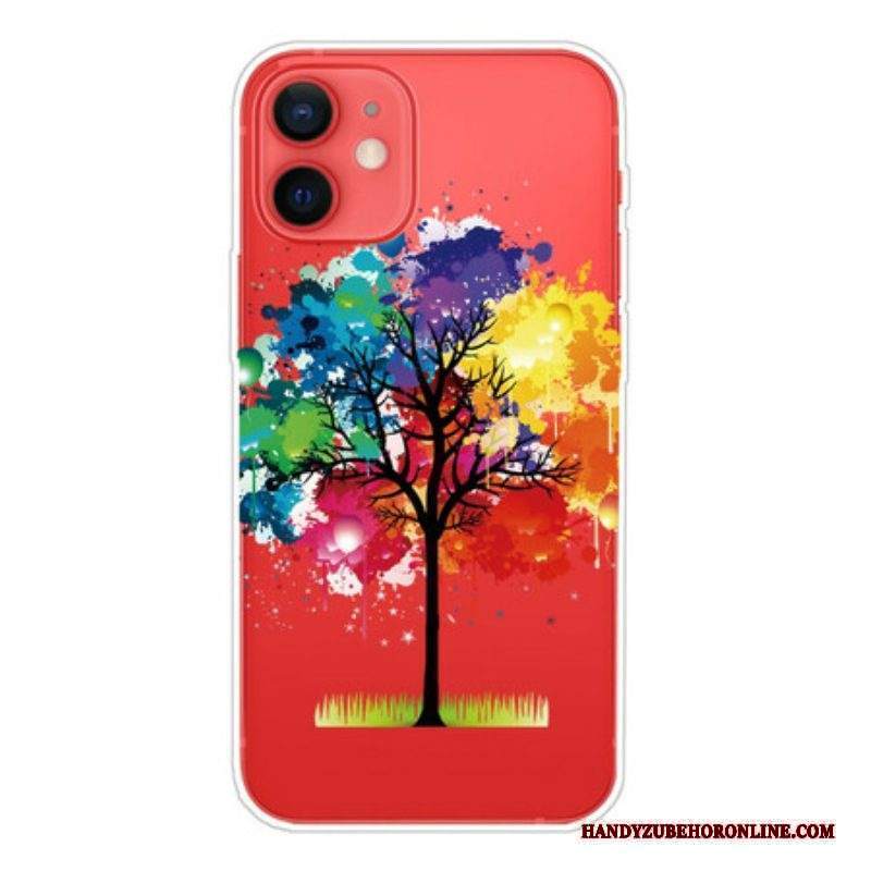 Cover iPhone 13 Mini Albero Dell'acquerello Senza Soluzione Di Continuità