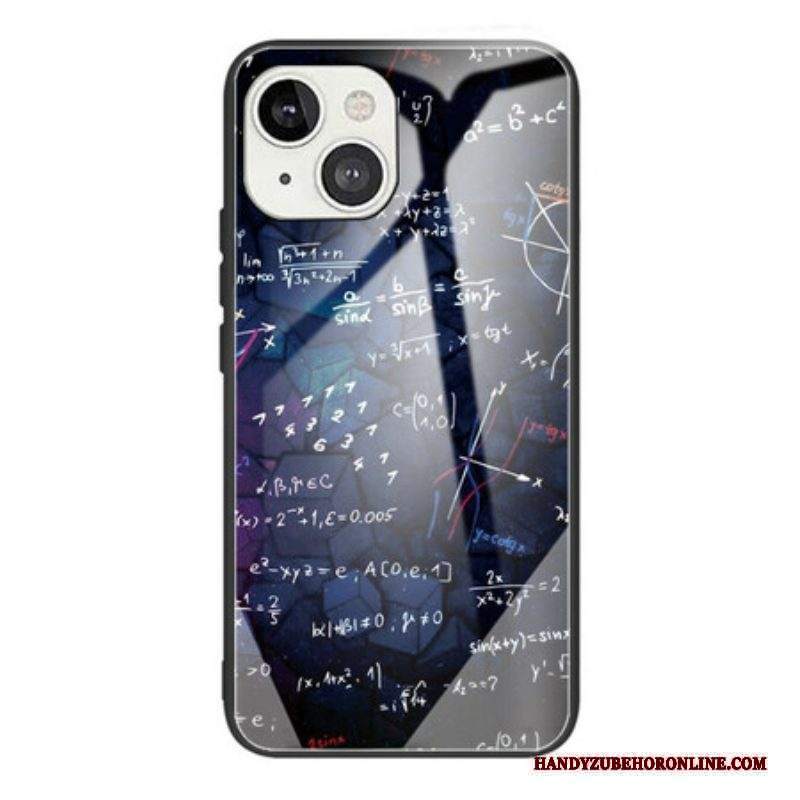 Cover iPhone 13 Mini Calcoli Matematici In Vetro Temperato