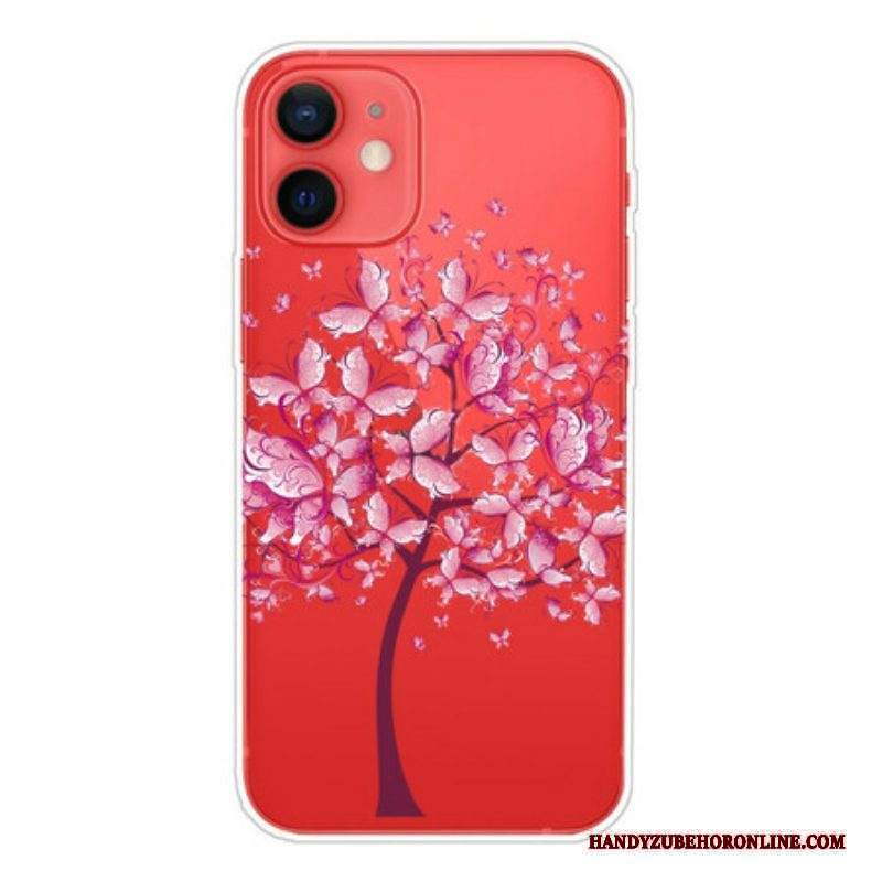 Cover iPhone 13 Mini Cima Dell'albero Rosa