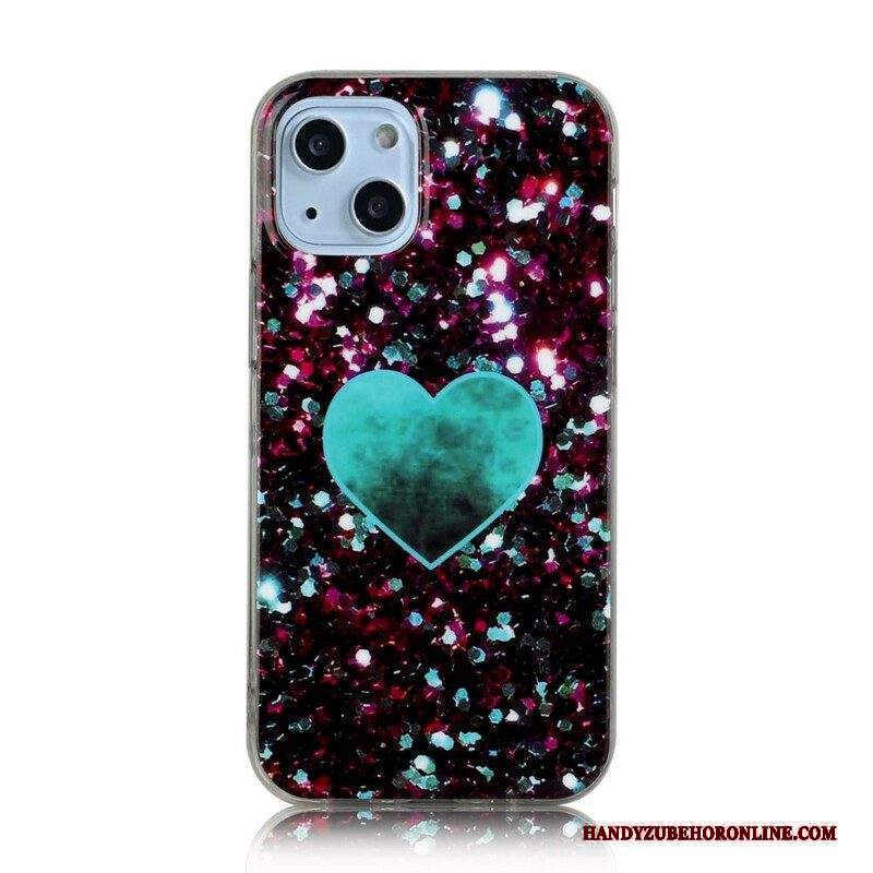 Cover iPhone 13 Mini Marmo Glitterato