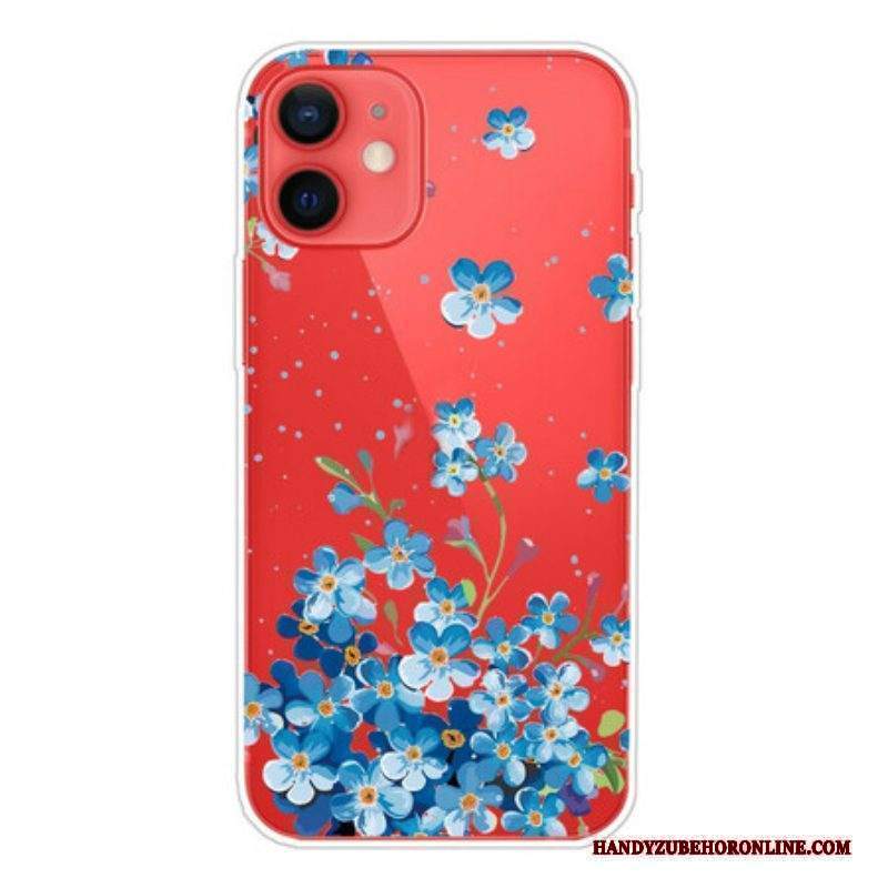 Cover iPhone 13 Mini Mazzo Di Fiori Blu