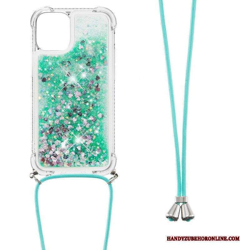 Cover iPhone 13 Mini Paillettes Con Coulisse