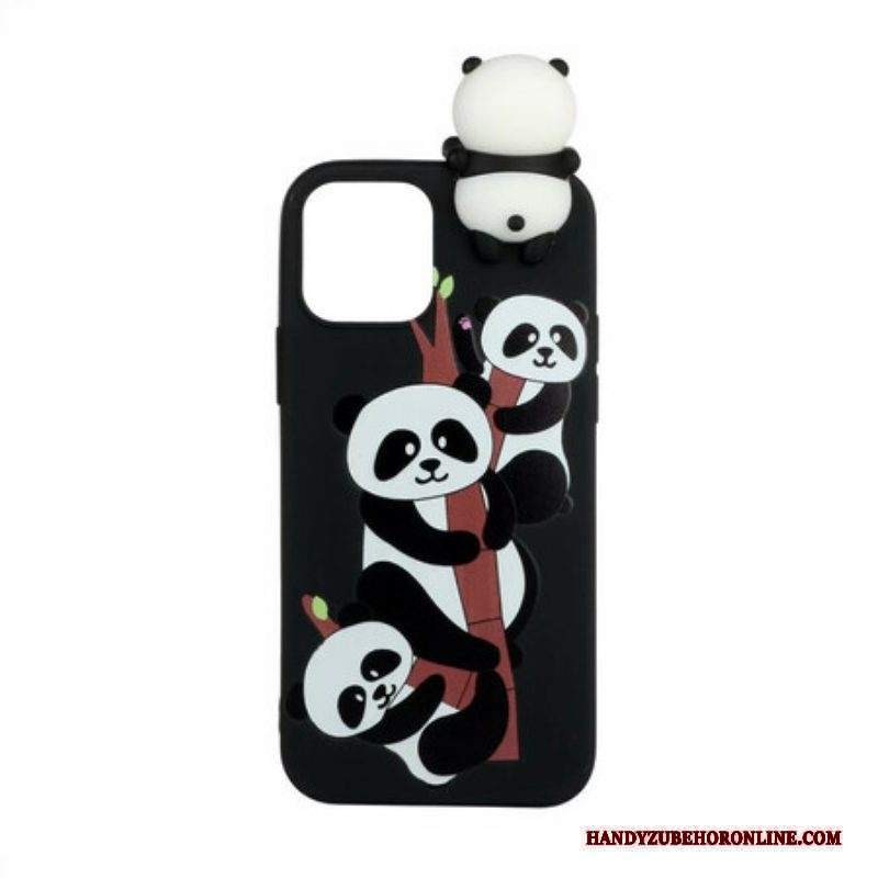 Cover iPhone 13 Mini Panda 3d Su Bambù