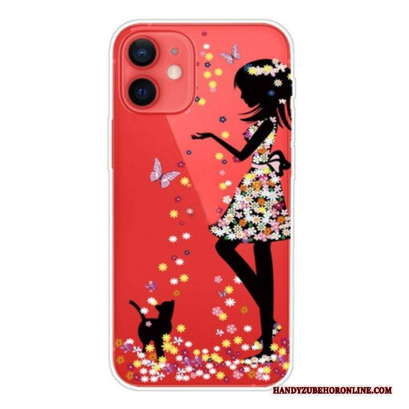 Cover iPhone 13 Mini Ragazza Dei Fiori