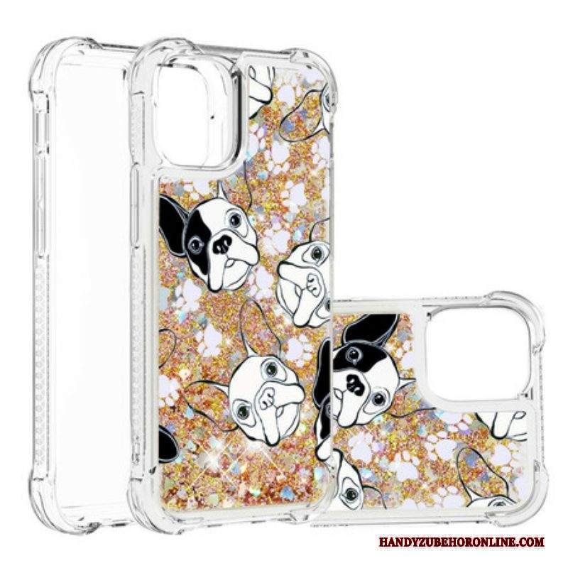 Cover iPhone 13 Mini Signor Cane Paillettes