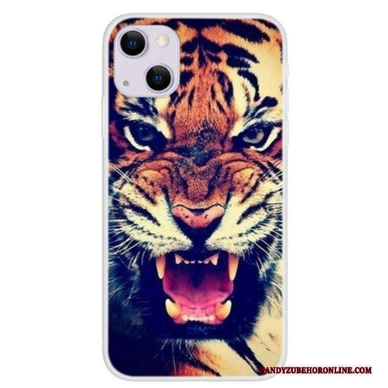 Cover iPhone 13 Mini Tigre Anteriore