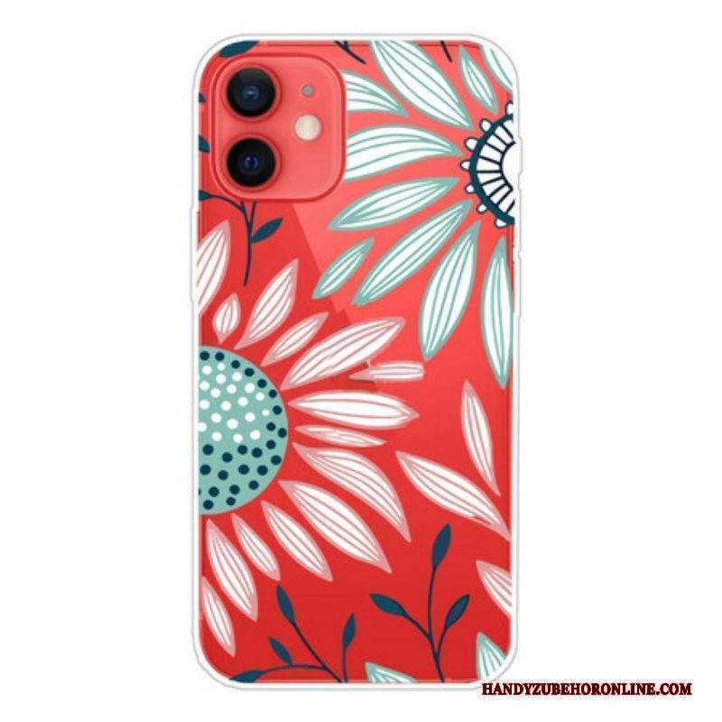 Cover iPhone 13 Mini Un Fiore Trasparente