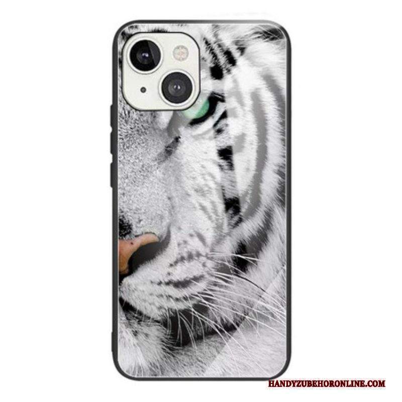 Cover iPhone 13 Mini Vetro Temperato Tigre