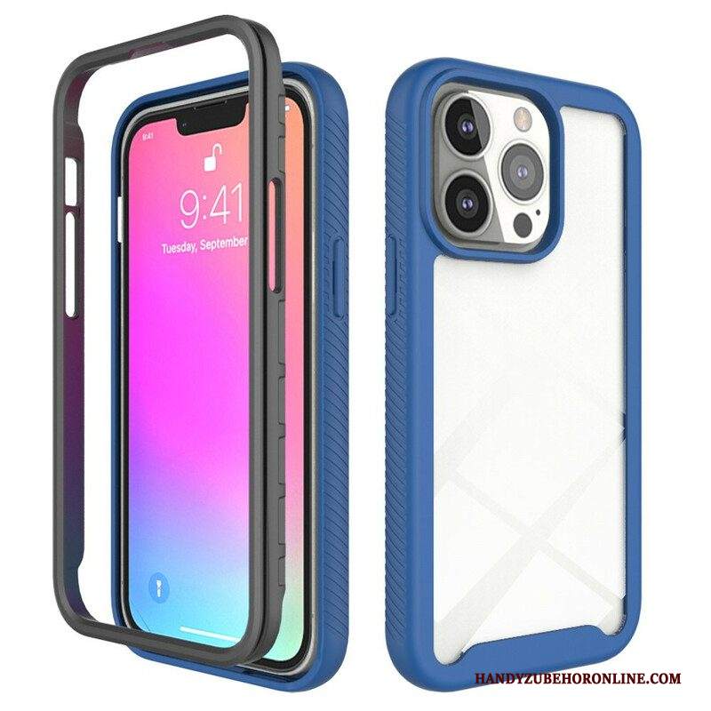 Cover iPhone 13 Pro Bordi In Silicone Dal Design Ibrido