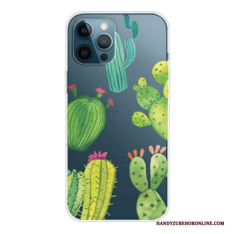 Cover iPhone 13 Pro Cactus Dell'acquerello