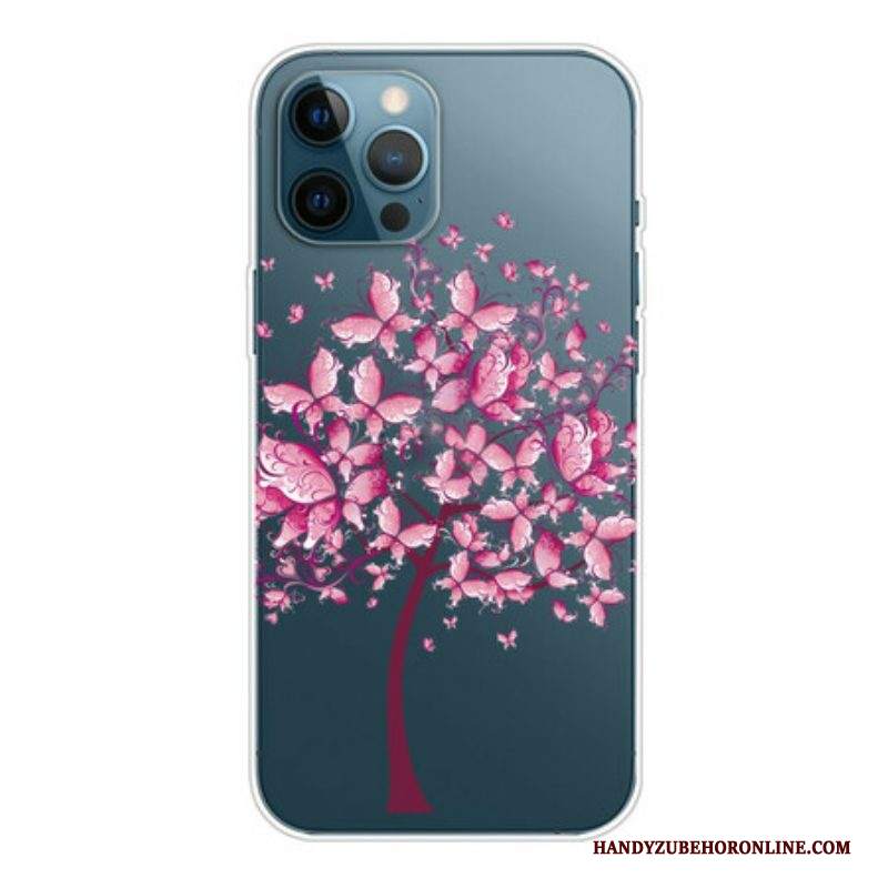 Cover iPhone 13 Pro Cima Dell'albero Rosa