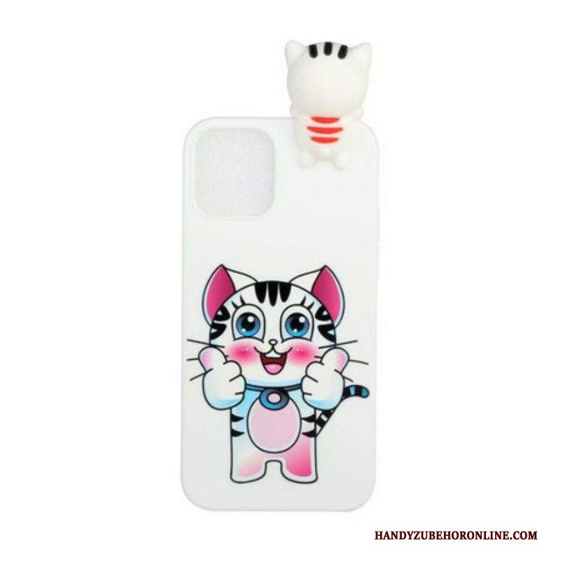 Cover iPhone 13 Pro Gatto Divertimento 3d