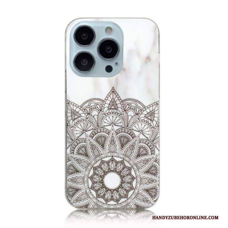 Cover iPhone 13 Pro Max Mandala Marmorizzato