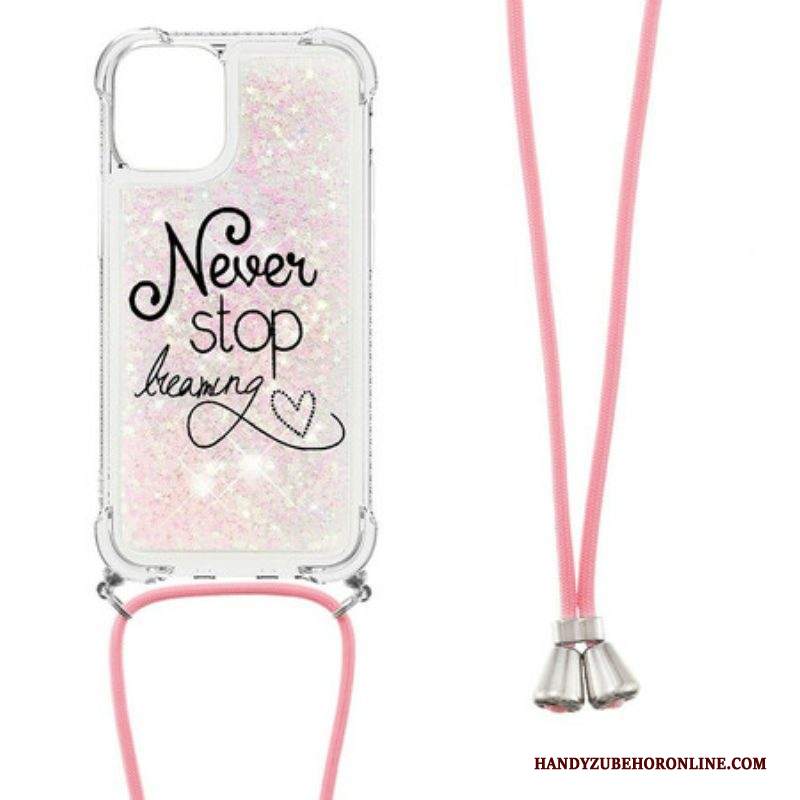 Cover iPhone 13 Pro Never Stop Glitter Coulisse