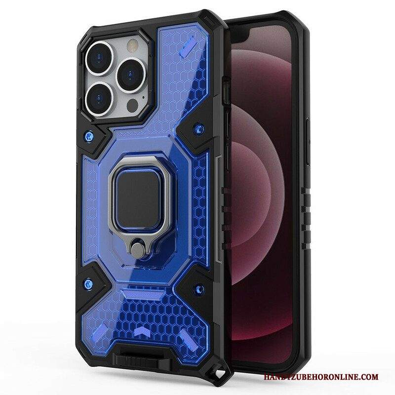 Cover iPhone 13 Pro Nido D'ape Con Anello