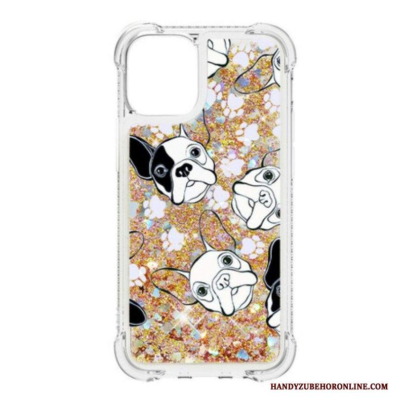 Cover iPhone 13 Pro Signor Cane Paillettes