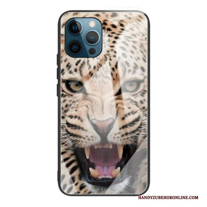 Cover iPhone 13 Pro Vetro Temperato Leopardo