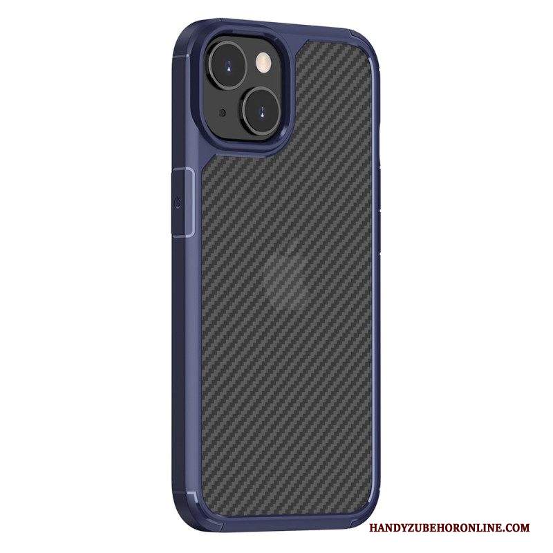 Cover iPhone 14 Fibra Di Carbonio Trasparente