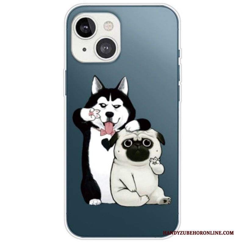 Cover iPhone 14 Plus Cani Divertenti