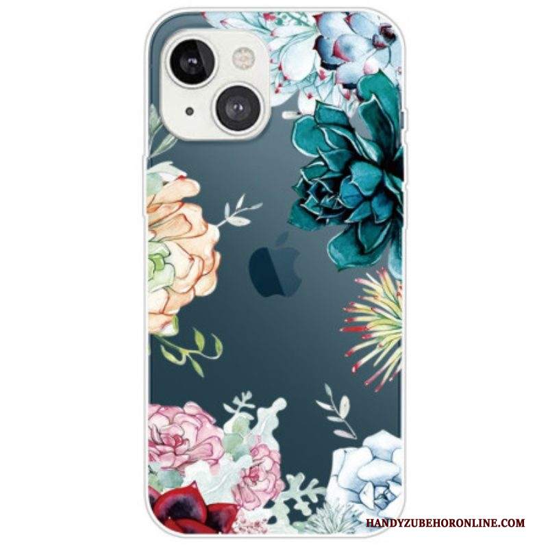 Cover iPhone 14 Plus Fiori Dell'acquerello