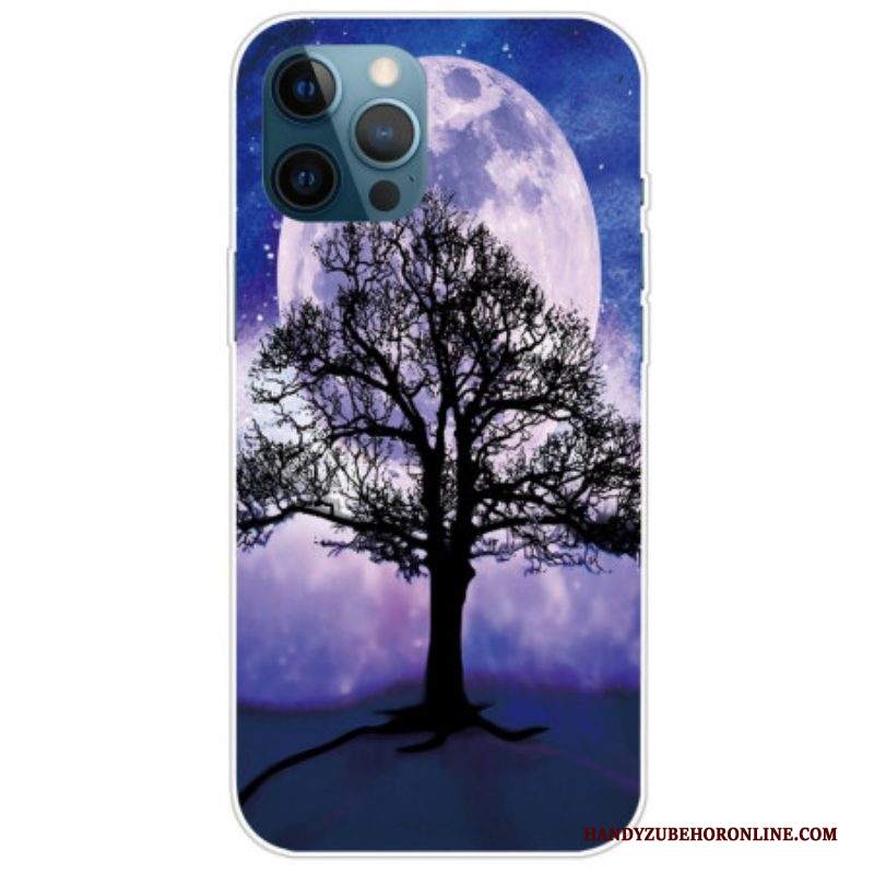 Cover iPhone 14 Pro Albero Sotto La Luna