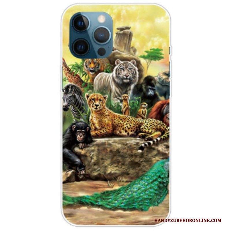 Cover iPhone 14 Pro Animali Da Safari