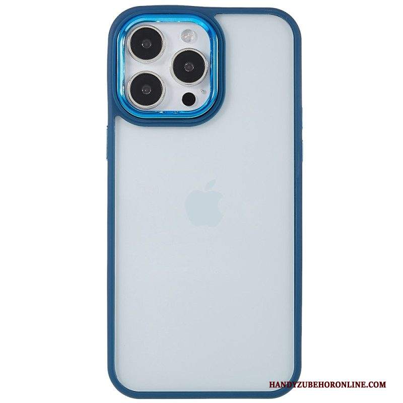 Cover iPhone 14 Pro Bordi Colorati Trasparenti