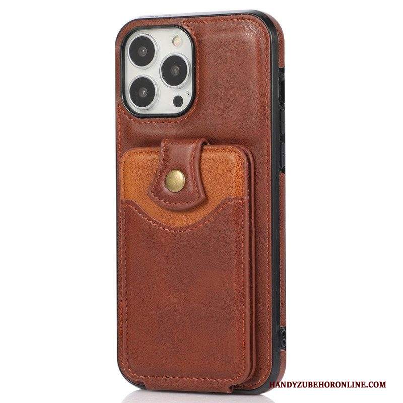 Cover iPhone 14 Pro Folio Cover Portacarte Pieghevole