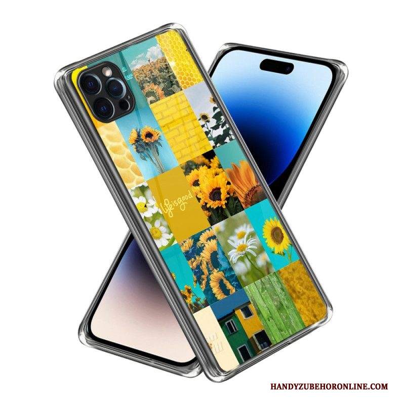 Cover iPhone 14 Pro Max Girasoli Intensi