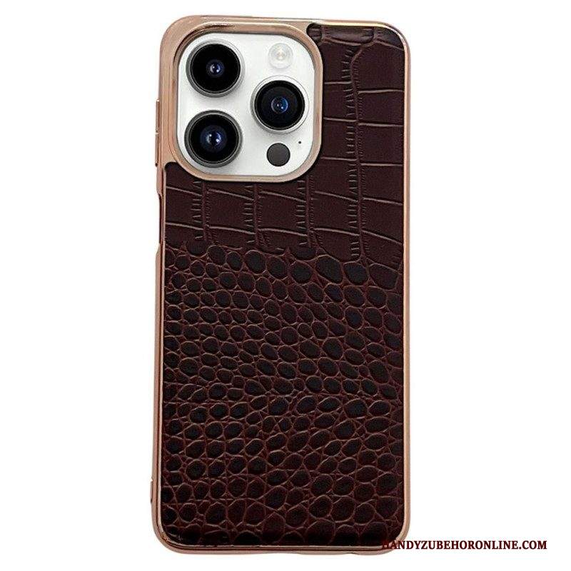 Cover iPhone 14 Pro Max Pelle Texture Coccodrillo