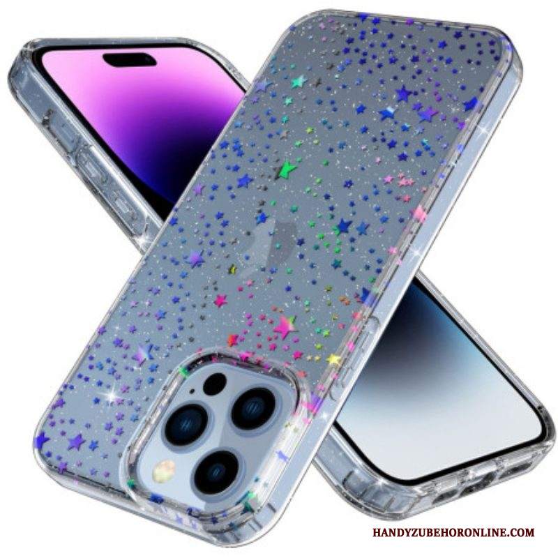 Cover iPhone 14 Pro Max Stelle Trasparenti