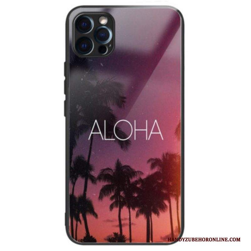 Cover iPhone 14 Pro Max Vetro Temperato Aloha