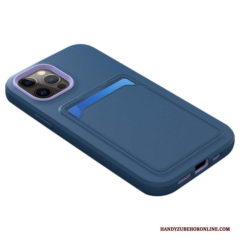 Cover iPhone 14 Pro Porta Carte Bicolore