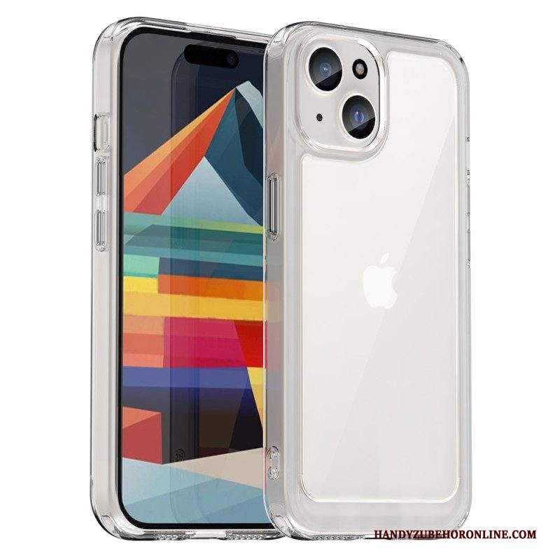 Cover iPhone 15 Bordi In Silicone Trasparente