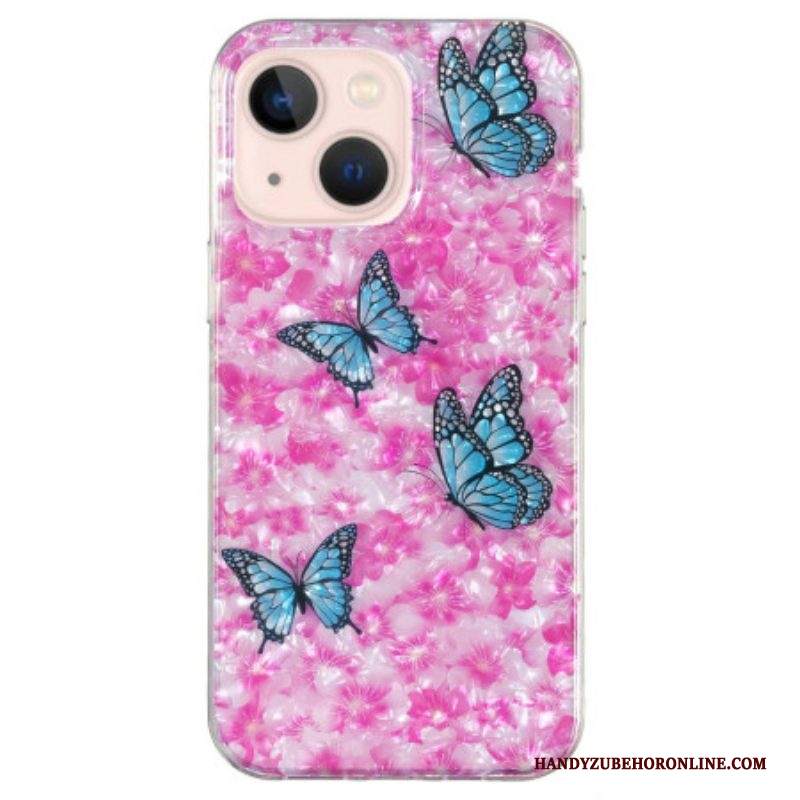 Cover iPhone 15 Plus Fiori E Farfalle