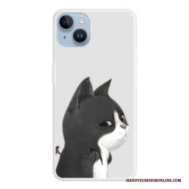 Cover iPhone 15 Plus Gatto Del Diavolo