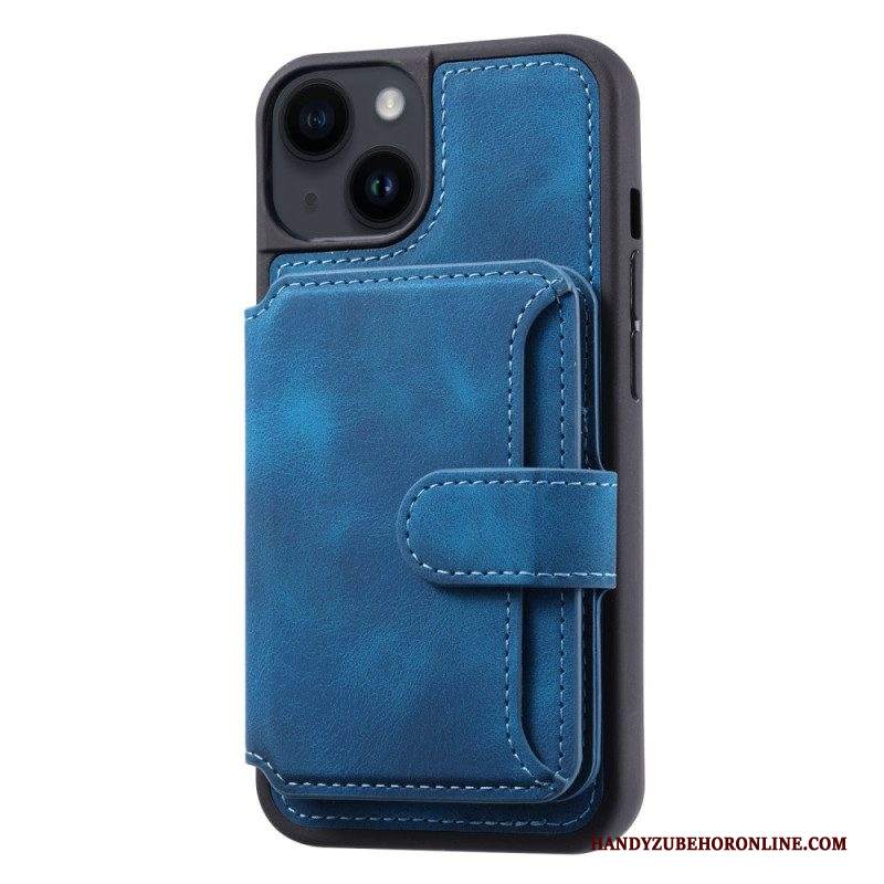 Cover iPhone 15 Plus Supporto Porta Carte Rfid