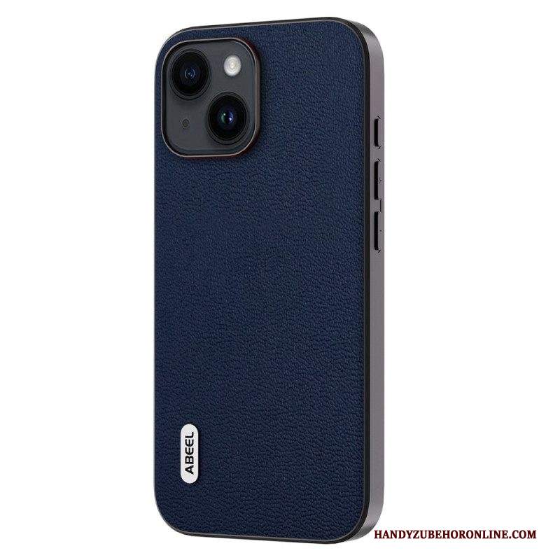 Cover iPhone 15 Plus Vera Pelle Abeel