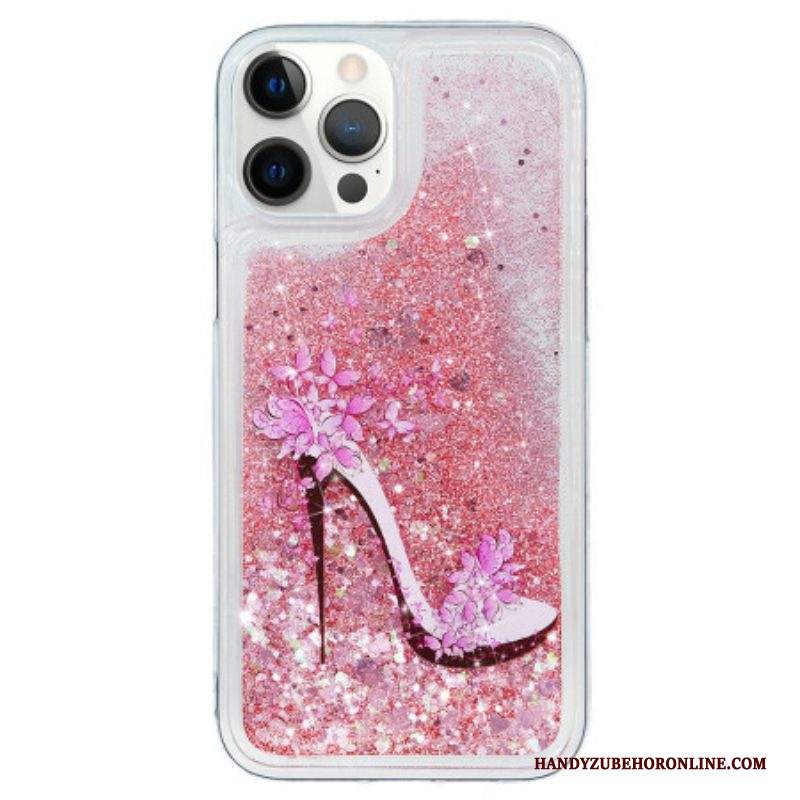 Cover iPhone 15 Pro Décolleté Con Paillettes