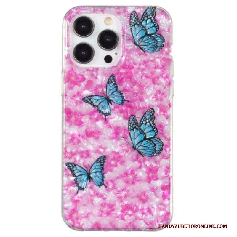 Cover iPhone 15 Pro Fiori E Farfalle