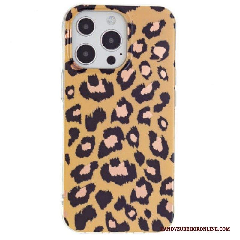 Cover iPhone 15 Pro Max Motivo Leopardato