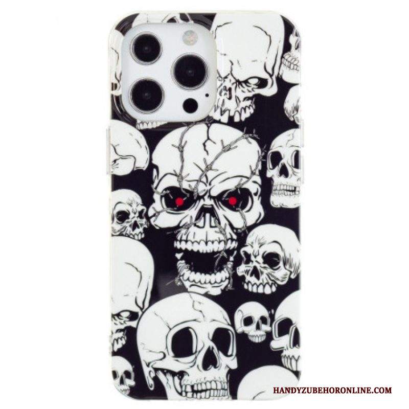 Cover iPhone 15 Pro Max Teschi Fluorescenti