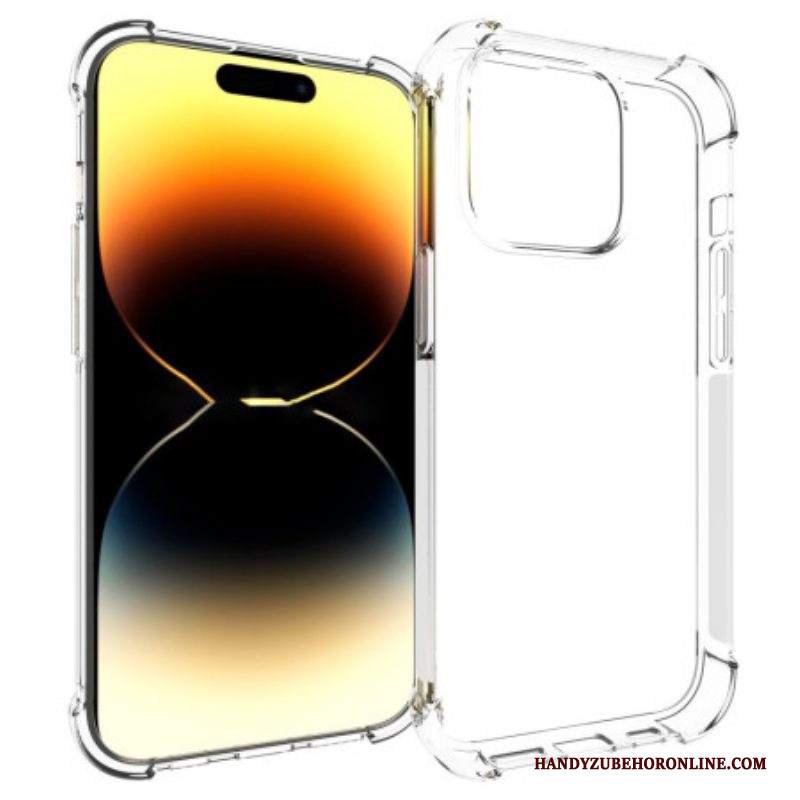 Cover iPhone 15 Pro Trasparente Con Angoli Rinforzati