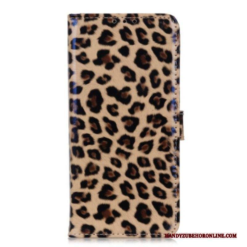 Custodia A Portafoglio Motorola Edge 40 Pro Leopardo