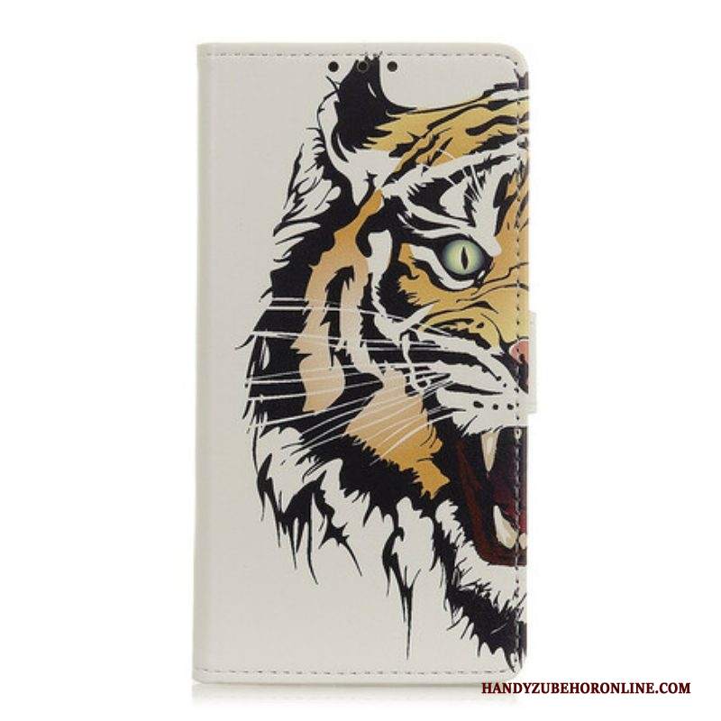 Custodia A Portafoglio Samsung Galaxy A52 4G / A52 5G / A52s 5G Tigre Feroce