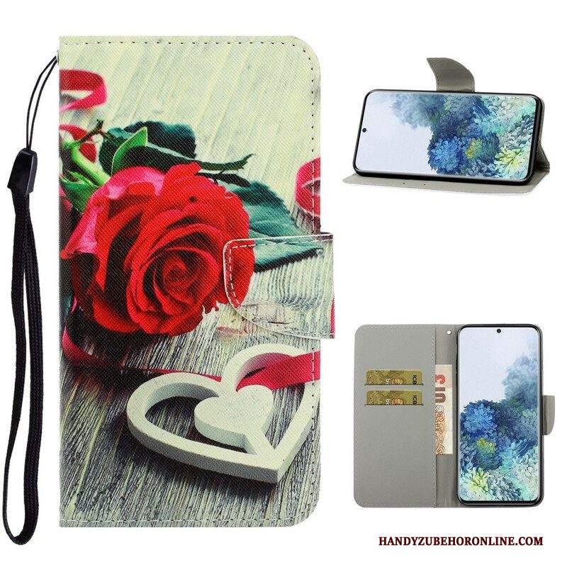 Custodia A Portafoglio Samsung Galaxy S21 5G Fiori Strappy Colorati